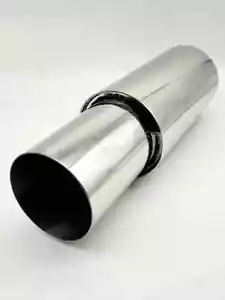 4 "Jap Style Universal Exhaust Back Box 2.25" Inlet Performance Sports Muffler - Imagen 1 de 3