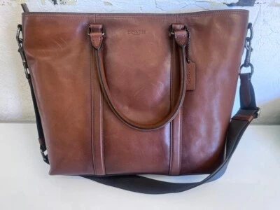 Coach Metropolitan Tote Large Brown Leather Multifunction Crossbody Bag - Image 1 of 4