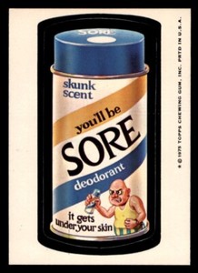 1975 Topps Wacky Packages Series 13 #1 Sore Deodorant NM/MT