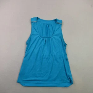 Workout Tank Top Womens Medium Sleeveless Lightweight Stretch Zip Pockets - Picture 1 of 7