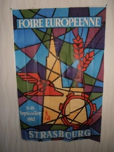 STRASBOURG AFFICHE FOIRE EUROPEENNE 1963 ( ref 42 ) - Photo 1/3