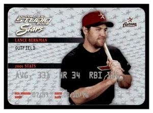 2002 Studio Stars #SS-32 Lance Berkman - Houston Astros - Picture 1 of 2