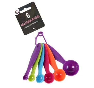 Measuring Spoons 6 X Colour Plastic 1/8 teaspoon to Tablespoon Utensil Kitchen - Image 1 of 4