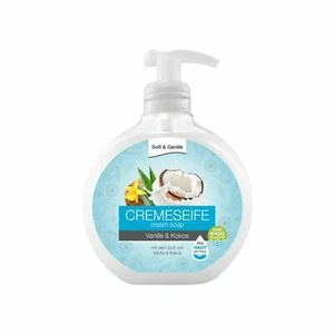 12x 500ml Soft & Gentle Cremeseife Vanille & Kokos Hand Hände waschen Spender 6L - Bild 1 von 2