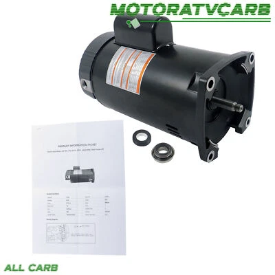 ALL-CARB 56Y Square Flange 2.5 HP Up-Rated Pool and Spa Pump Motor 230V B2840 - Image 1 of 4