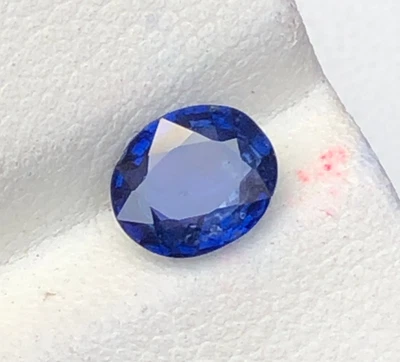 1.22 Carat Natural Faceted Cushion Cut Blue Sapphire Certified From Sri Lanka - Image 1 of 4