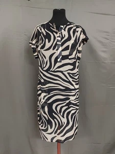 RIVER ISLAND zebra print shift dress size 8 BNWT - Picture 1 of 4