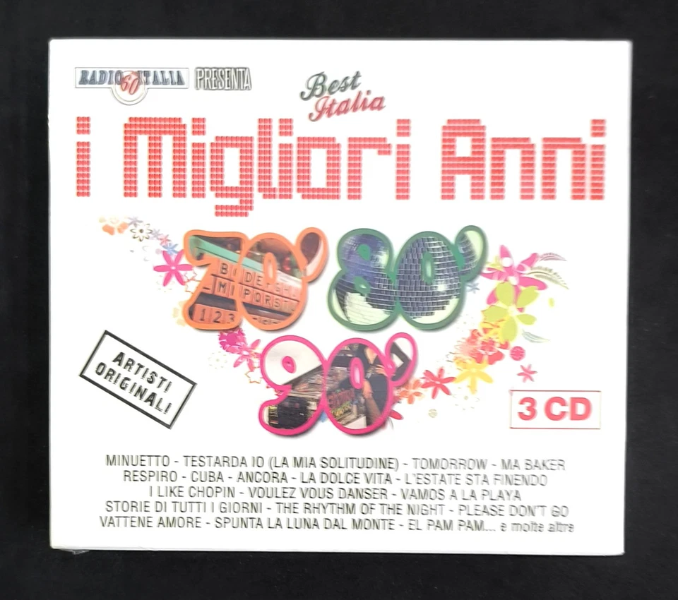 I migliori anni '60 '70 '80 – Compilation ‎– 3xCD - Sigillato - Itbox3c131 - Immagine 1 di 2