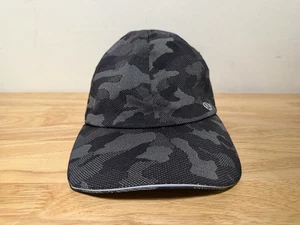 Lululemon Hat Cap Mens One Size Gray Camo Run Strap Back - Picture 1 of 6