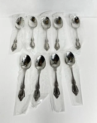 Oneida Raphael Distinction Deluxe HH Flatware 5 Soup Spoon & 4 Teaspoon NEW - Image 1 of 4