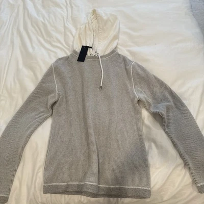 Ribbed Wool Hoodie Mirage Grey Saks Fifth Avenue - Image 1 of 2