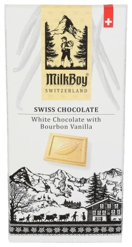 Barra de chocolate Milkboy Swiss C chocolate blanco bourbon 3 oz (paquete de 10) Foto 1 de 1