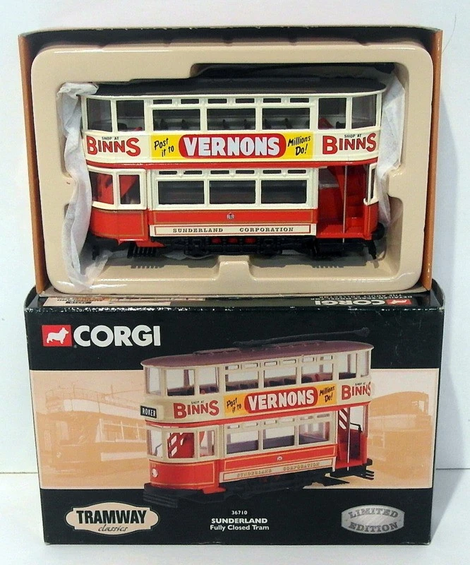 Corgi 1/76 Scale Diecast Model 36710 - Fully Closed Tram - Sunderland - Image 1 of 1