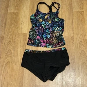 Wonder Nation Girls Floral Bikini Size XXL (18) - Picture 1 of 7