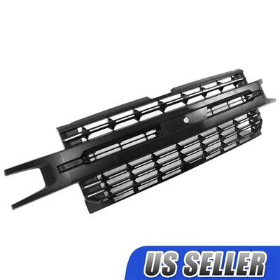 Black Front Bumper Grille For 2019 2020 2021 Chevrolet Silverado 1500 Foto 1 de 4