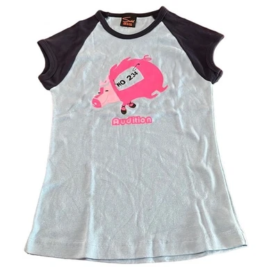 Sade American Apparel Blue “Audition “ Tee Shirt Knit Top Girls Size Small - Image 1 of 4