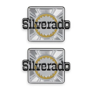 04-549 BROTHERS Trucks K5 Rear Side Emblem Pair - Silverado - Picture 1 of 5