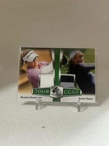 2024 Upper Deck SP Game Used Tour Gear Combos Brooke Henderson Amari Avery - Picture 1 of 2