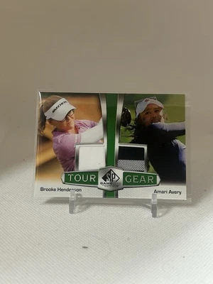 2024 Upper Deck SP Game Used Tour Gear Combos Brooke Henderson Amari Avery - Image 1 of 2