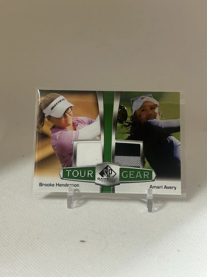 2024 Upper Deck SP Game Used Tour Gear Combos Brooke Henderson Amari Avery - Image 1 of 2