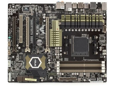 ASUS SABERTOOTH 990FX Socket AM3+ DDR3 AMD 990FX USB3.0 SATA ATX Motherboard - Image 1 of 3