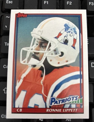 RONNIE LIPPETT 1991 TOPPS #622 Patriots Sebring Blue Streaks Miami Hurricanes U - Image 1 of 3
