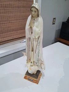 Inspirierende Vintage ~ Unsere Liebe Frau von Fatima Statue ~ detailliert ~ EUC! - Bild 1 von 15