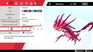 Shiny Endynalos Eternatus Event Pokemon Schwert Schild 6DV! + Meisterball - Bild 1 von 6