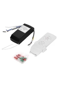 Universal Ceiling Fan &LightTiming Wireless Remote Control Kit 110V Ships USA - Picture 1 of 5