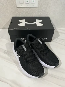 Under Armour Men's Charged Surge 4 Sneaker - Black/Gray - Size US 8.5 - Picture 1 of 12