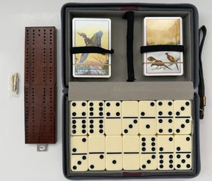 Vintage Piatnik Playing Card, Dominos & Cribbage Travel Set - Picture 1 of 8
