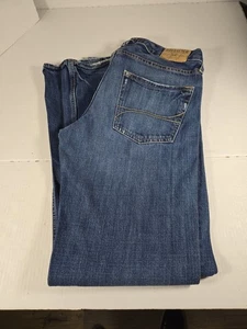 Hollister 32x34 Dark Distressed Button Up Hermosa Low Rise Boot Cut Herren Jeans - Bild 1 von 11
