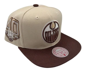 Cappello snapback Mitchell & Ness NHL Edmonton Oilers City Hook, berretto, nuovo - Foto 1 di 9