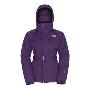 The North Face Get Down Belted Winter Ski Puffer Jacket Parka Womens Medium Hood - Picture 1 of 5