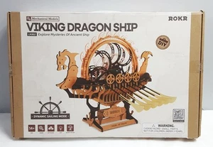ROKR Wikingerschiff - 3D Holzpuzzle Zum Selbermachen bewegliches Modell für Kinder & Erwachsene - Bild 1 von 7