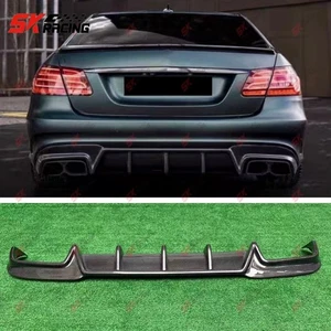 Carbon Fiber/Glossy Rear Bumper Diffuser Lip Fits Benz E-Class W212 4Door 13-16 - Bild 1 von 32