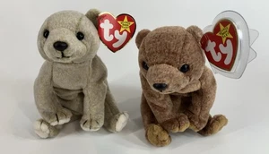 Ty Beanie Babys Paket (2 Stück) Pekannuss und Mandel - Bild 1 von 16