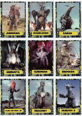 Ultraman Trading Cards Series 4. 'M' Series Kaiju Puzzle Back 90- Card Set - Image 1 of 4