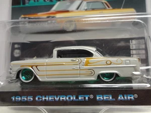 Chevrolet Bel Air 1955 Greenlight Green Machine White '55 California Lowriders - Imagen 1 de 4