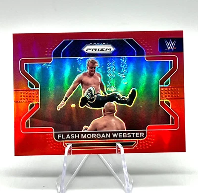2022 Prizm WWE Base Horizontal Prizm Red SP /299 #13 Flash Morgan Webster - Image 1 of 3