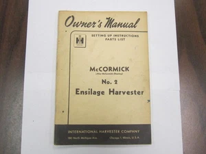 McCormick No. 2 Silage Harvester Bedienungsanleitung - Bild 1 von 1