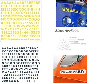 Becc Lifeboat Lettering Bliss Vinyl Decals for modelling Model Boats - Picture 1 of 11