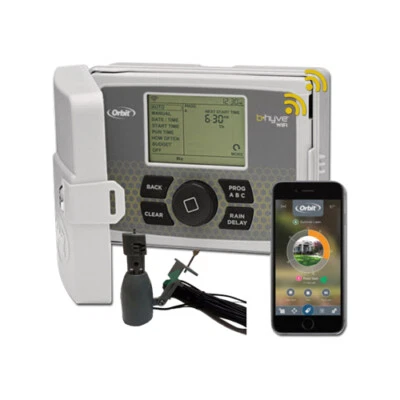 Orbit BHyve 6 Station WiFi Irrigation Controller - Outdoor - Free Rain Sensor - Image 1 of 2