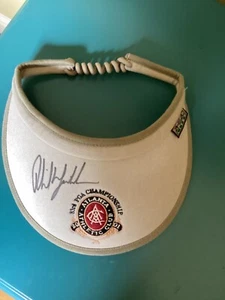 Phil Mickelson handsigniert signed 2001 PGA Championship Golf Visier - Bild 1 von 6
