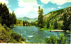 Postkarte MT Gallatin River Bozeman Gallatin National Forest Union Öl 76 Tankstelle