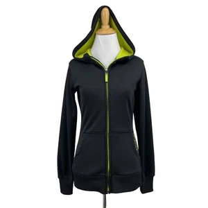 Burton Jacket Womens XS Extra Small Black Fleece Lined Dryride Full Zip Hooded - Picture 1 of 16