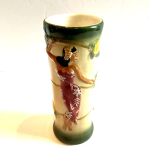 Vintage Tommy Bahama 2002 Ceramic Kimono Lady Tiki Mug Tumbler Or Vase  - Picture 1 of 9