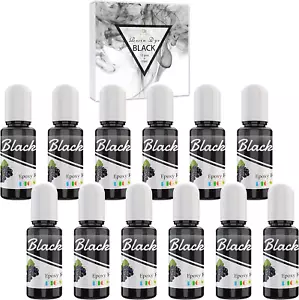 Black Epoxy UV Resin Pigment - 4Oz Black Liquid Epoxy Resin Color Dye for Epoxy - Picture 1 of 5