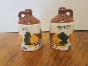 "Juego de mini jarra vintage RELCO JAPÓN agitador de sal y pimienta granja y pollos 2 5/8" - Imagen 1 de 5