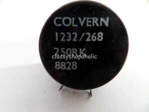 Vintage Colvern Potentiometer Variable Resistor 1232/268 250RK 8828JS.011.9487 - Picture 1 of 9